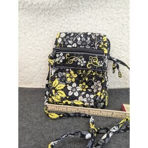 2013 Darice Black & Yellow Multi Colored Hipster Cross Body Purse Bags 8*6